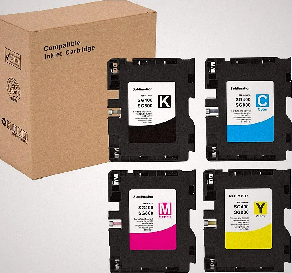 4 Sublimation Ink Cartridge Compatible for Sawgrass Virtuoso SG400 SG800 Printer