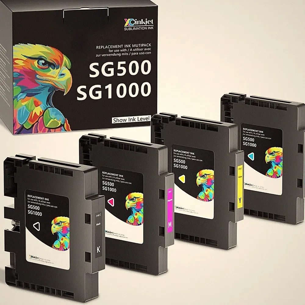 Sublimation Ink Cartridge Set for Sawgrass Virtuoso Printers 4 Pack